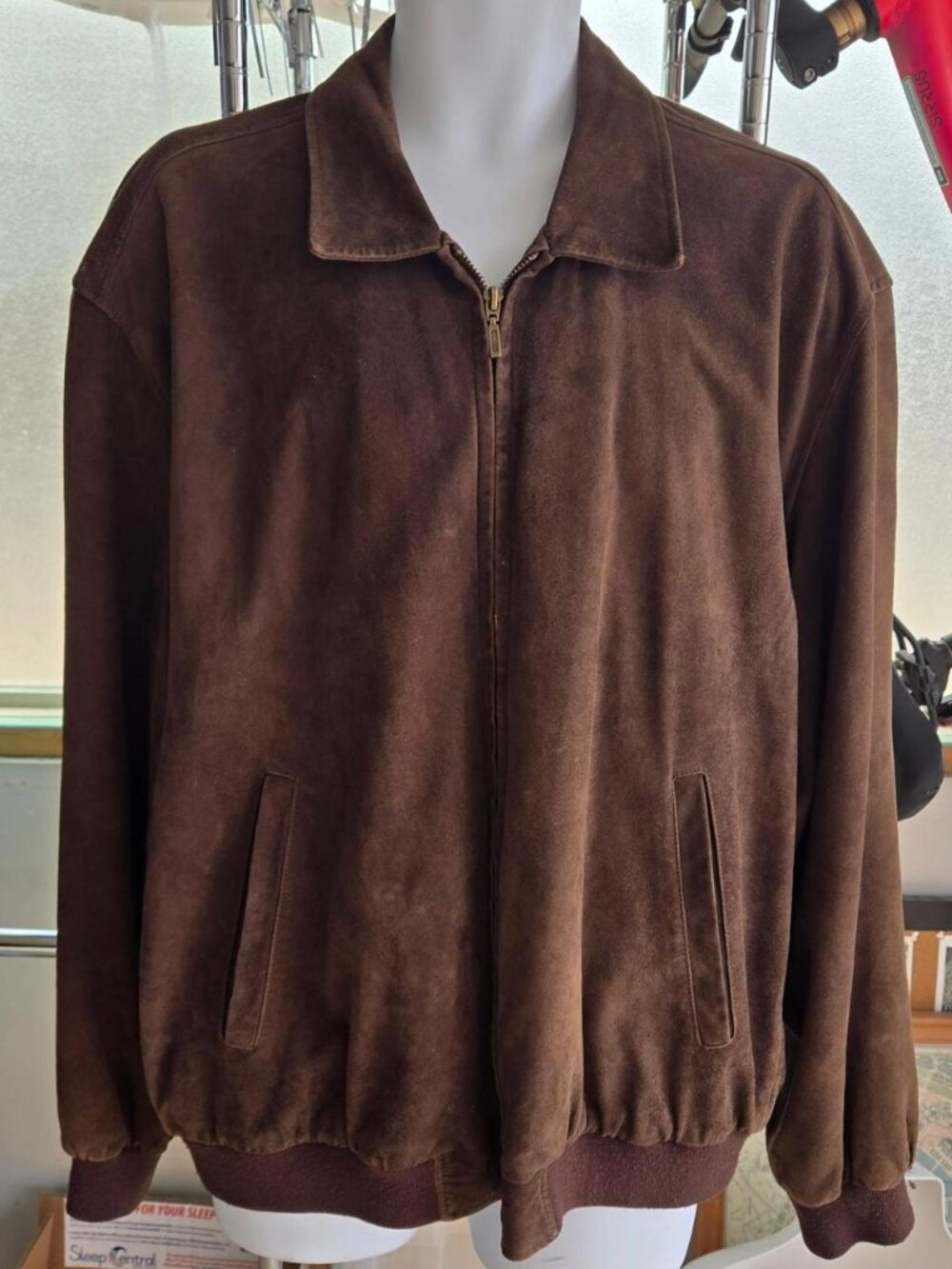 XL Golden Bear Men's Brown Leather Jacket